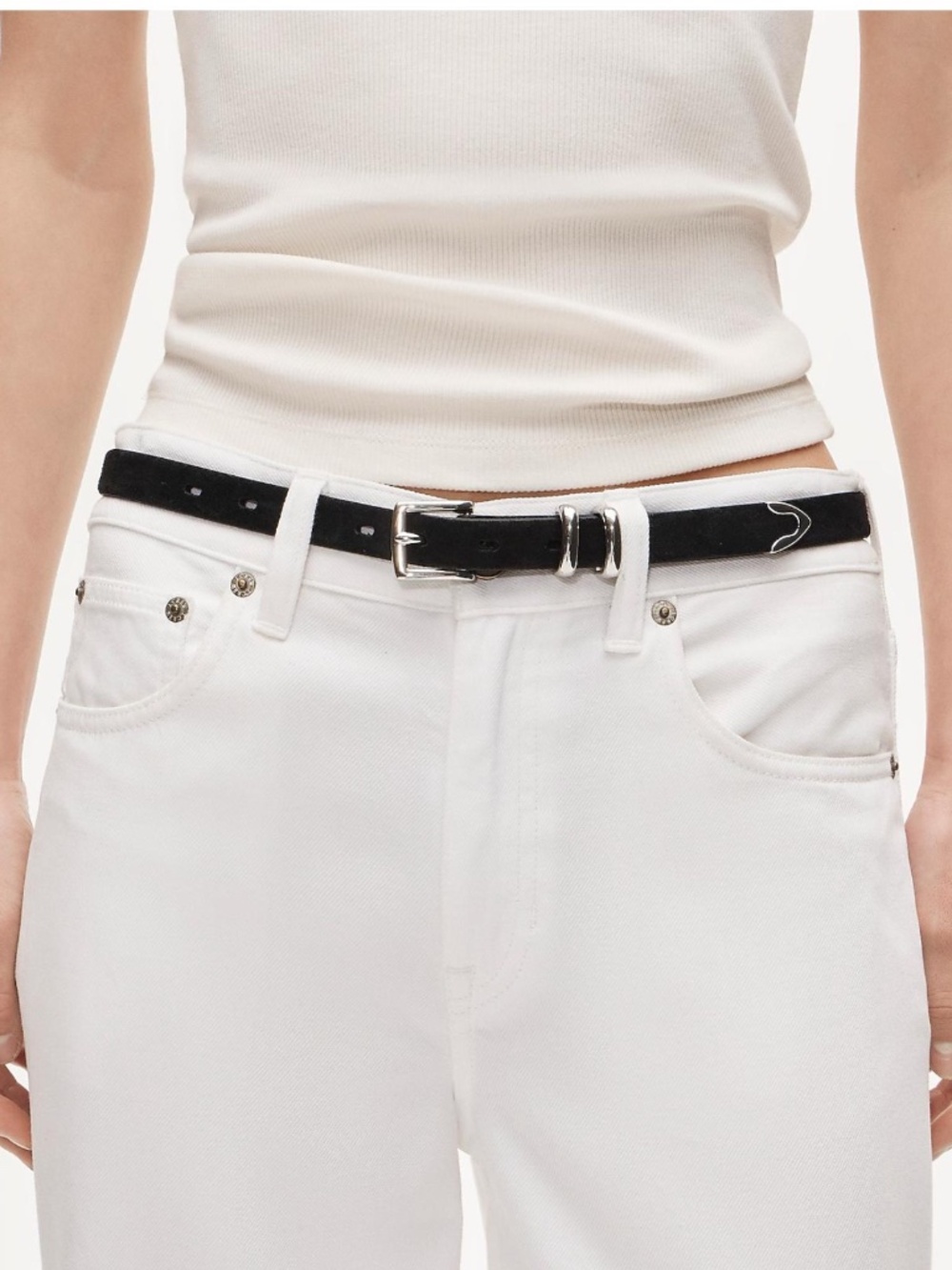 J. Crew Thin Suede Belt NWT
